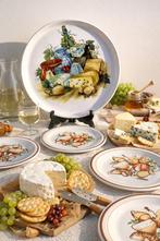 Vintage franse serveerschaal kaasbordjes borrelen, Huis en Inrichting, Keuken | Servies, Ophalen of Verzenden, Schaal of Schalen