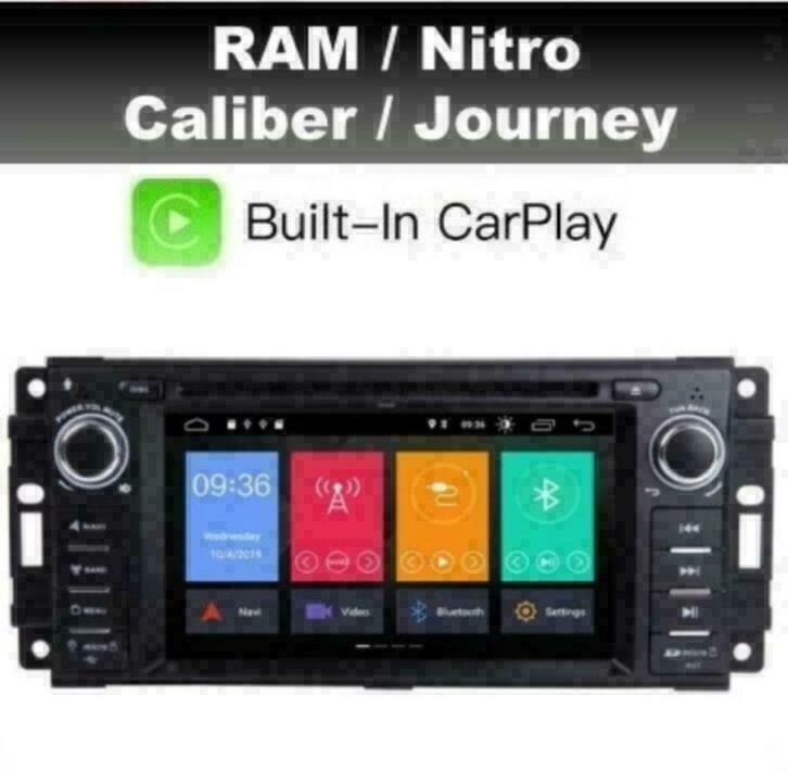 Dodge RAM Caliber radio navigatie android 10 dab+ carplay, Auto diversen, Autoradio's, Ophalen of Verzenden