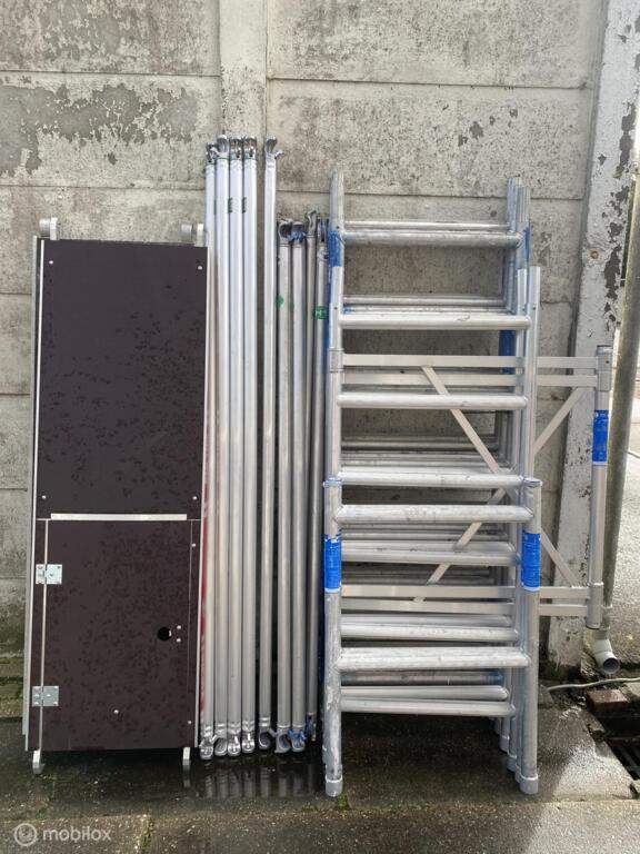 ASC rolsteiger 75x190x8m werkhoogte, Doe-het-zelf en Verbouw, Steigers, Gebruikt, Ophalen of Verzenden