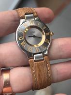cartier must de 21, Sieraden, Tassen en Uiterlijk, Horloges | Dames, Overige merken, Leer, Staal, Nieuw
