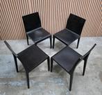 55 x Pedrali Young design stoelen zwart hout cafe horeca, Huis en Inrichting, Zwart, Ophalen of Verzenden, Zo goed als nieuw, Vijf, Zes of meer stoelen