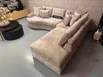 Luxe Velvet Teddy Hoekbank Jacco 290x240cm NIEUW Sand Beige, Huis en Inrichting, Banken | Bankstellen, 250 tot 300 cm, Info@oosterbaanwonen.nl