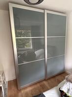 Kledingkast houtlook met schuifdeur, Huis en Inrichting, Kasten | Kledingkasten, Ophalen, Gebruikt, Kunststof, 200 cm of meer