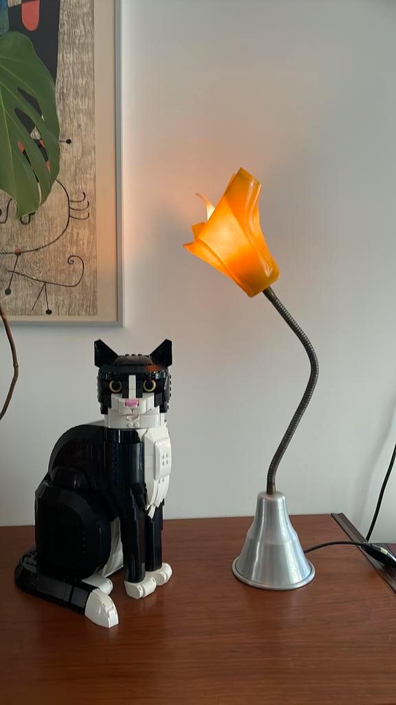 1980s tulplamp postmodern handgemaakt, Antiek en Kunst, Kunst | Designobjecten, Ophalen of Verzenden