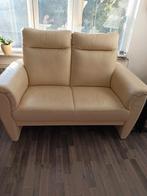 Goossens Excellent Bank More met Hoge Rug , leer,2-zits, Huis en Inrichting, Ophalen, Minder dan 75 cm, Tweepersoons, Zo goed als nieuw