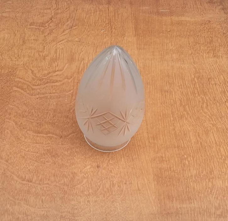 Glaskap voor plafondlamp, Huis en Inrichting, Lampen | Lampenkappen, Gebruikt, Minder dan 25 cm, Rond, Ophalen of Verzenden