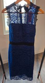 Zwart/blauw jurkje van WalG in maat 38., Kleding | Dames, Maat 38/40 (M), Blauw, Nieuw, Ophalen of Verzenden