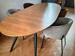Mooie ovale eettafell uitschuifbaar tot 3 meter, Huis en Inrichting, Tafels | Eettafels, 100 tot 150 cm, Rustig en eenvoudig, Eikenhout