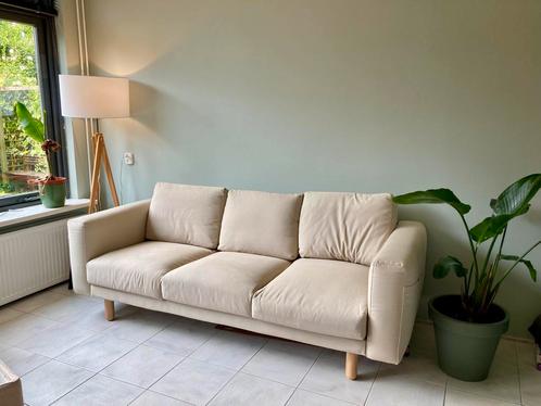 ***GRATIS*** Ikea bank, beige (L216-B90-H70cm), Huis en Inrichting, Banken | Bankstellen, Zo goed als nieuw, Ophalen of Verzenden