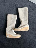 Suede Lammy vintage laarzen maat 38 met spekzool, Kleding | Dames, Hoge laarzen, Beige, Ophalen of Verzenden, Vintage
