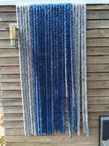  Vliegengordijn kattenstaart grijs blauw 100 x 200 beschikbaar voor biedingen