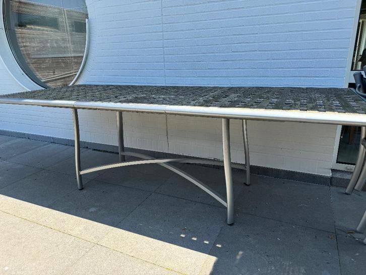 Uitschuifbare Teak Tuintafel, Tuin en Terras, Tuintafels, Gebruikt, Rechthoekig, Teakhout, Ophalen