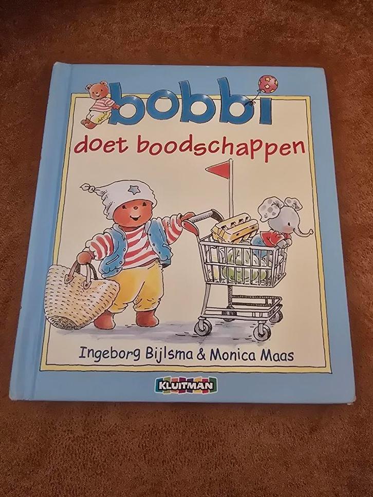 Bobbi doet boodschappen - Ingeborg Bijlsma & Monica Maas, Boeken, Kinderboeken | Baby's en Peuters, Zo goed als nieuw, 2 tot 3 jaar