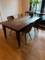 Eiken eettafel, 50 tot 100 cm, 150 tot 200 cm, Gebruikt, Rechthoekig