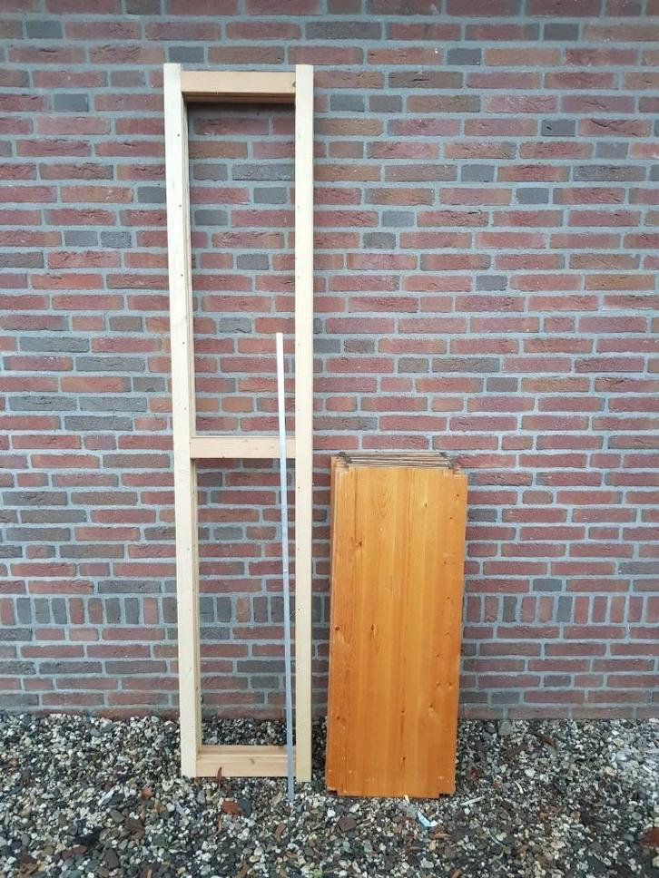 2 meter houten stelling legbordstelling 40cm diep, Huis en Inrichting, Kasten | Stellingkasten, Gebruikt, Ophalen