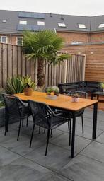 Polywood tafel met 4 stoelen., Tuin en Terras, Tuintafels, Ophalen, Zo goed als nieuw, Rechthoekig, Aluminium