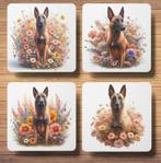 Mechelse Herder Lente onderzetters met houder, Ophalen of Verzenden, Nieuw, Glas of Kopje