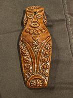 Vintage bruine wandhanger van keramiek - ‘Abraham’ / ‘wijze’, Antiek en Kunst, Ophalen of Verzenden