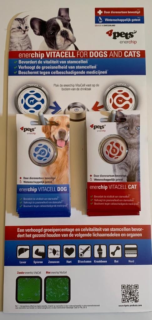 4pets Enerchip Vitacell voor hond & kat, Dieren en Toebehoren, Overige Dieren-accessoires, Nieuw, Ophalen of Verzenden