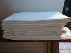 5 keurige WITTE LAKENS: 3 katoen en 2 flanel., Eenpersoons, Wit, Overige typen, Ophalen of Verzenden