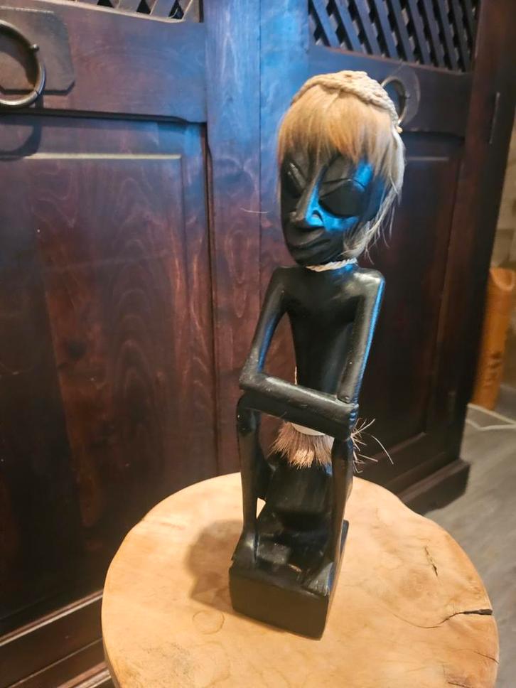 Houten Afrikaans beeldje, Antiek en Kunst, Kunst | Niet-Westerse kunst, Ophalen of Verzenden