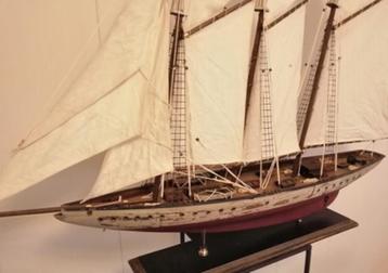Leuk houten Zeiljacht / driemaster / zeilboot lengte 116 cm