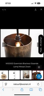 WOOOD Blackout Vloerlamp Metaal Zwart, Huis en Inrichting, Lampen | Vloerlampen, Ophalen, Nieuw, Metaal, 150 tot 200 cm