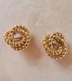 Vintage Givenchy clip oorbellen goud kleurig, Ophalen of Verzenden, Zo goed als nieuw, Goud, Goud
