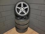Mercedes C-Klasse velgen met winterbanden, Ophalen, 18 inch, Gebruikt, Banden en Velgen