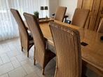 Lloyd loom eetkamer stoelen, Huis en Inrichting, Stoelen, Ophalen, Gebruikt, Bruin, Vijf, Zes of meer stoelen