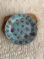 Bord taartjes blauw doorsnee 27 cm, Ophalen, Zo goed als nieuw, Bord(en), Overige stijlen