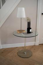 Glazen bijzettafel, Minder dan 55 cm, Rond, Ophalen, 45 tot 60 cm