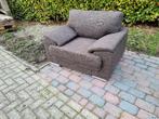 splinternieuw bruin dik stoffen luie fauteuil, Ophalen of Verzenden, Nieuw, Stof