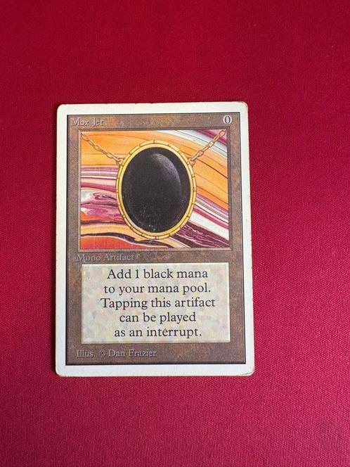 Mox Jet Unlimited Magic the Gathering MTG, Hobby en Vrije tijd, Verzamelkaartspellen | Magic the Gathering, Gebruikt, Losse kaart