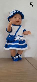 Zelf gebreide kleertjes voor Baby pop 42 cm NIEUW, Ophalen of Verzenden, Nieuw, Babypop
