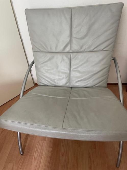 Uncle Sam Harvink design fauteuil, Huis en Inrichting, Fauteuils, Gebruikt, Leer, Metaal, 50 tot 75 cm, 75 tot 100 cm, Ophalen
