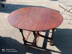 Antieke Drop-Leaf Tafel - Ronde Klaptafel, Antiek en Kunst, Ophalen of Verzenden