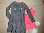 Muy Malo jurk grijs + legging fel roze mt. 140, Ophalen of Verzenden, Zo goed als nieuw, Meisje, Jurk of Rok