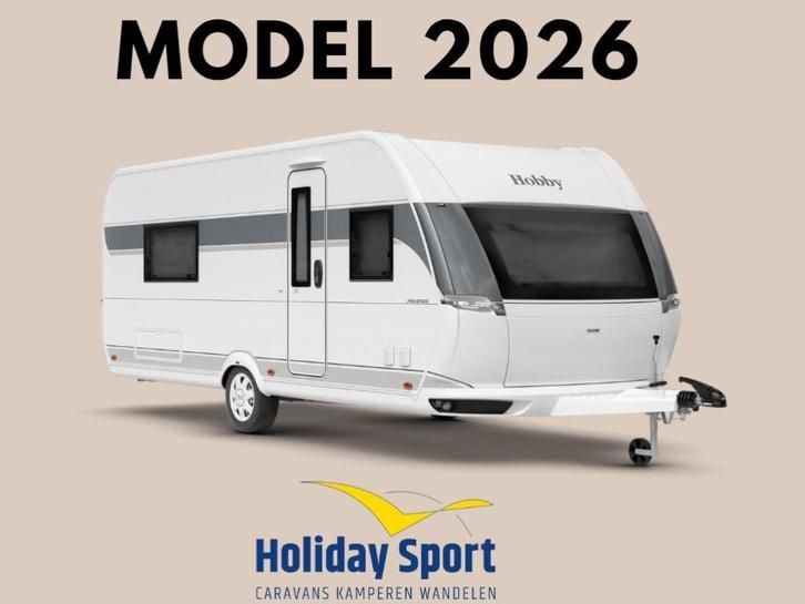 Hobby Prestige 560 WLU Modeljaar 2026, Caravans en Kamperen, Caravans, Bedrijf, tot en met 4, 1250 - 1500 kg, Rondzit, Hobby, 2 aparte bedden