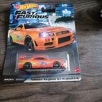 Hot Wheels PREMIUM NISSAN SKYLINE GT-R BNR34 FAST & FURIOUS, Hobby en Vrije tijd, Modelauto's | Overige schalen, Ophalen of Verzenden