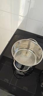 Pannen met deksel, Ophalen of Verzenden, Gebruikt, Rvs, Pannenset