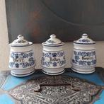 3 kleine, oude, duitse kruidenpotjes, Antiek en Kunst, Curiosa en Brocante, Ophalen of Verzenden