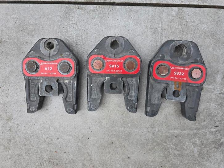 ROTHENBERGER persbek koper en staal v12 v15 v22, Doe-het-zelf en Verbouw, Gereedschap | Machine-onderdelen en Toebehoren, Gebruikt