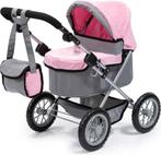 Bayer Design - Poppenwagen Trendy - Grijs en roze, Kinderen en Baby's, Speelgoed | Poppen, Nieuw, Ophalen of Verzenden, X, Babypop