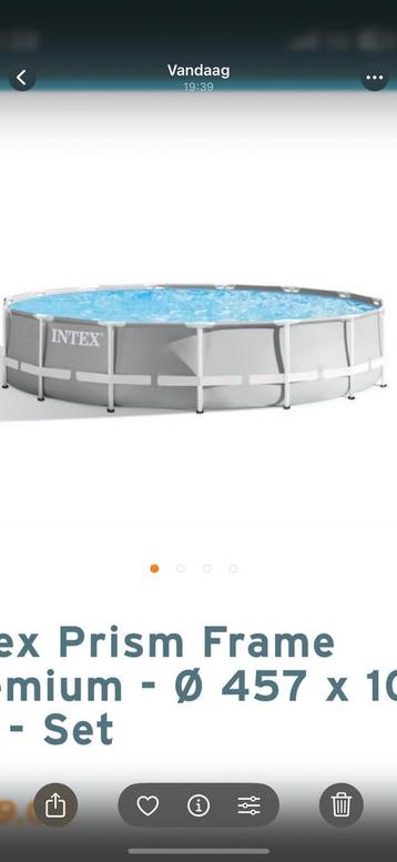 Zwembad intex 457 x 107 prism frame beschikbaar voor biedingen