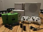 Xbox incl controllers en spellen, Spelcomputers en Games, Spelcomputers | Xbox One, Ophalen, Met 2 controllers, Xbox One S, Zo goed als nieuw