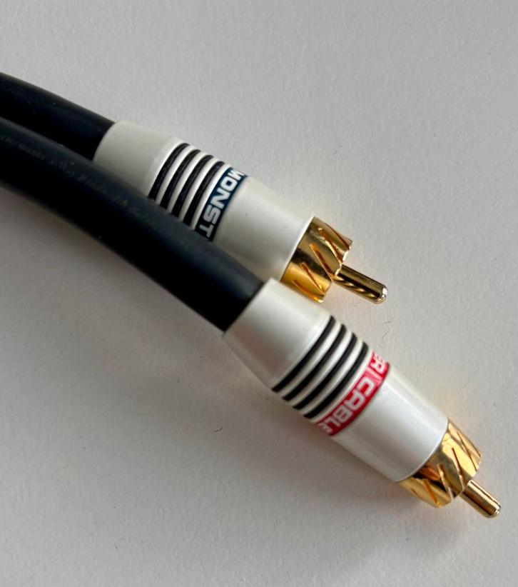 Monster M1000i interlink / interconnect. 50cm. In topstaat., Audio, Tv en Foto, Audiokabels en Televisiekabels, Zo goed als nieuw