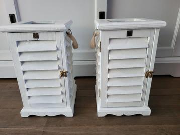 2 schitterende grote Riviera Maison shutters windlichten