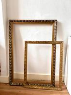 2 grote gouden vintage lijsten, Ophalen, Gebruikt, 75 tot 100 cm, 75 cm of meer