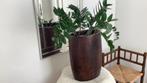 Planten pot van steen donker bruin hoogte 45 cm., Ophalen, Overige soorten